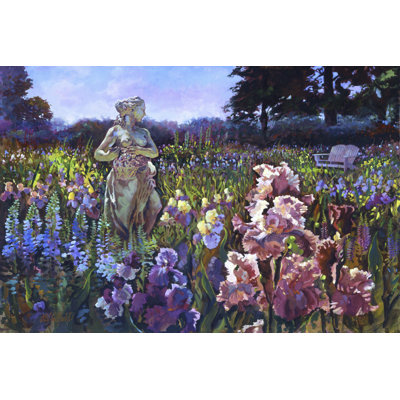 Garden Wait by Clif Hadfield - Wrapped Canvas Print