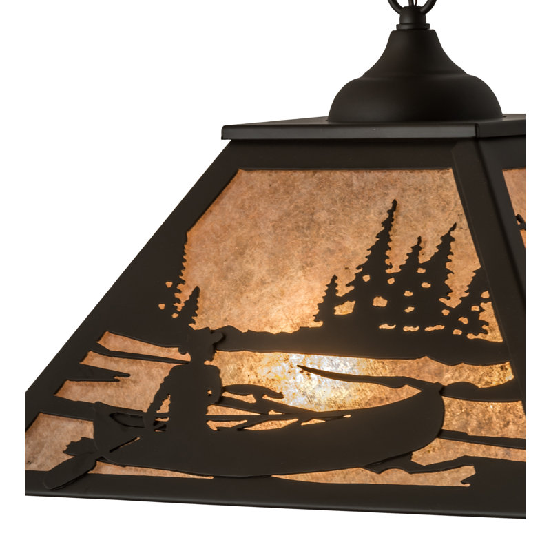 Luminaire suspendu géométrique 2 lumières simple