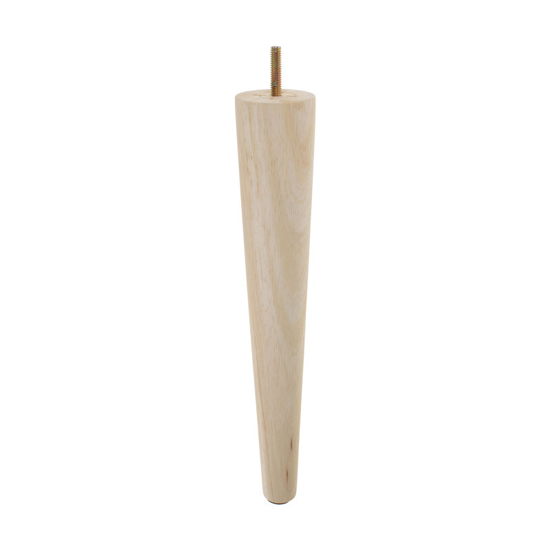 Base Unfinished Furniture Leg, 1 Piece, 12" H x 2.125" W x 2.125" D