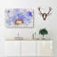 Swirling Dandelion Seeds Watercolour - Wrapped Canvas Print-56657830