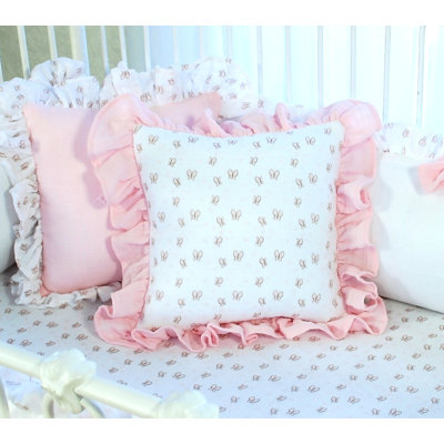 Butterfly Tales 100% Cotton Throw Pillow
