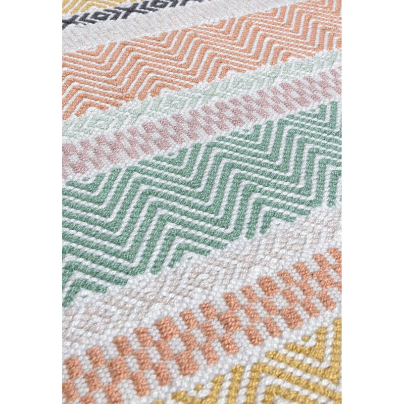Navasota Geometric Recycled P.E.T Hand Knotted Indoor / Outdoor Area Rug, Rectangle 200 x 290cm