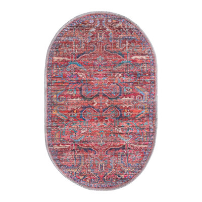 Haglund Washable Geometric Indoor Rug