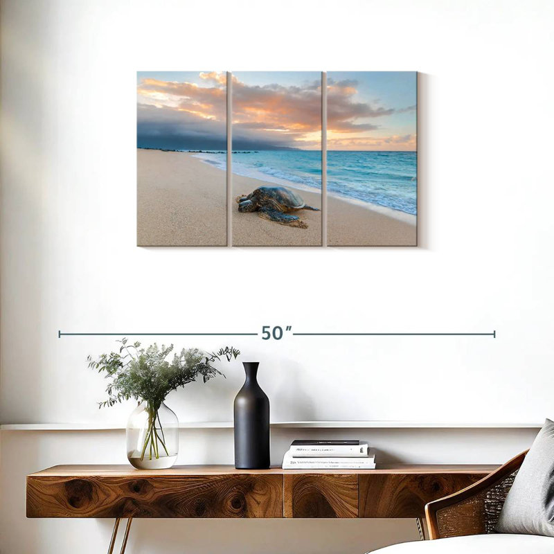 Turtle Sunset, 20" H x 33" W