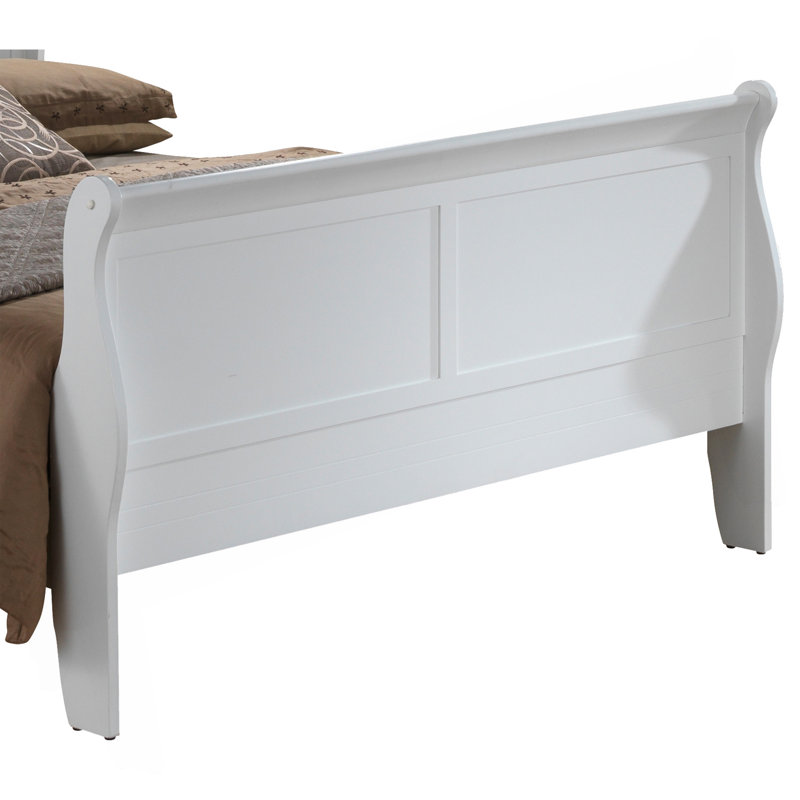 Elegant Traditional White Bed Frame