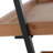 Lorilai Decorative Standing Shelves - Round Mirror - Wood Brown Finish