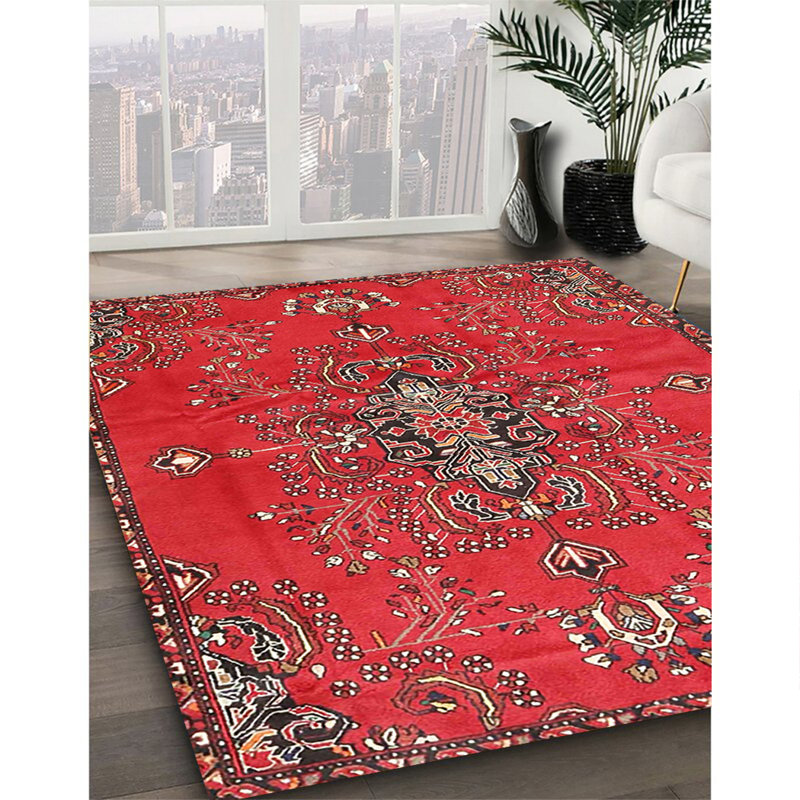 Tapis traditionnel 100% lavable à la machine 4435, Carré 4 pi