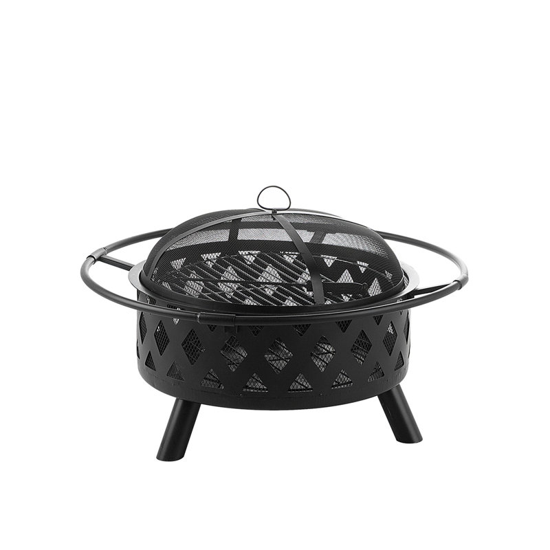 Maisonet Round Steel Charcoal Smokeless Fire Pit