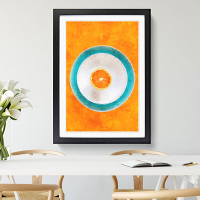 Orange Circles - Framed Print