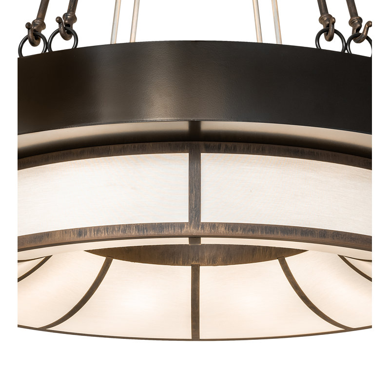 Luminaire suspendu tambour 8 lumières