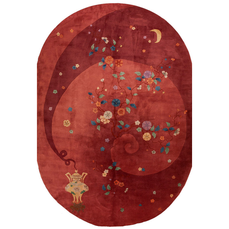 Tapis de style ovale Art déco