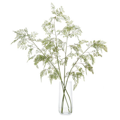 Faux Fern Branch in Glass Jar