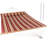 2-Person Quilted Polyester Spreader Bar Hammock - Red Stripe-927410314