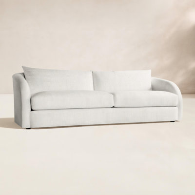 Palermo 95'' Wide Aluminum Loveseat with Cushions