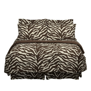 Zebra Cotton Blend Animal Print Comforter
