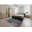 Tapis abstrait mauve / vert / bleu-356231788