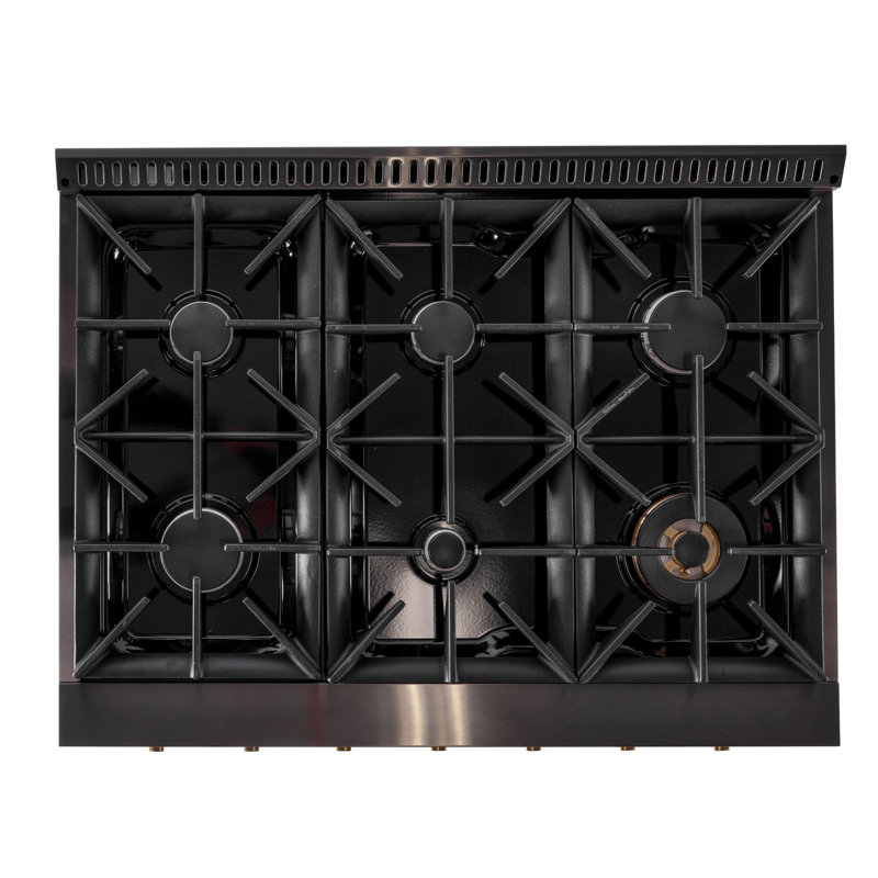 30 in. 4.2 cu. ft. 4 Burners Dual Fuel Range with Kucht Horus Thermostat, Liquid Propane, Titanium Stainless Steel