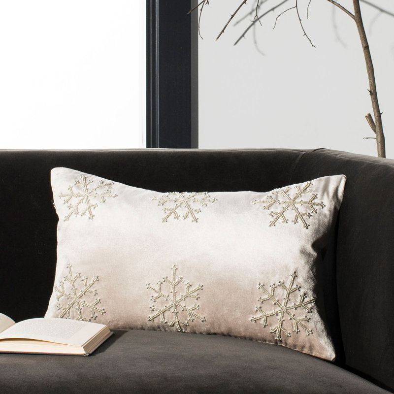 Kavanaugh Square Pillow Cover and Insert, Beige/Gold