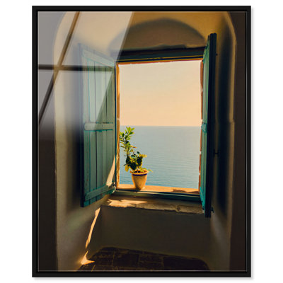 Shuttered Window High-Gloss Acrylic Glass Wall Art Buildings & Cityscapes Print by Oliver Gal, Ready to Hang, 16 x 20