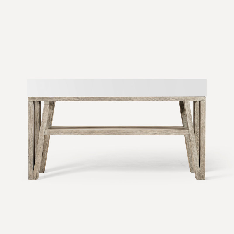 Bodo 59.63" Double Bathroom Vanity Set, Light Gray Oak