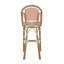 Tabouret de bar 29,5 po d'extérieur en rotin français avec structure en aluminium (ensemble de 2)-933698150
