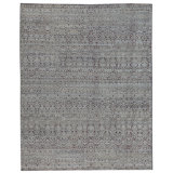 Wool Moroccan Area Rug in Purple