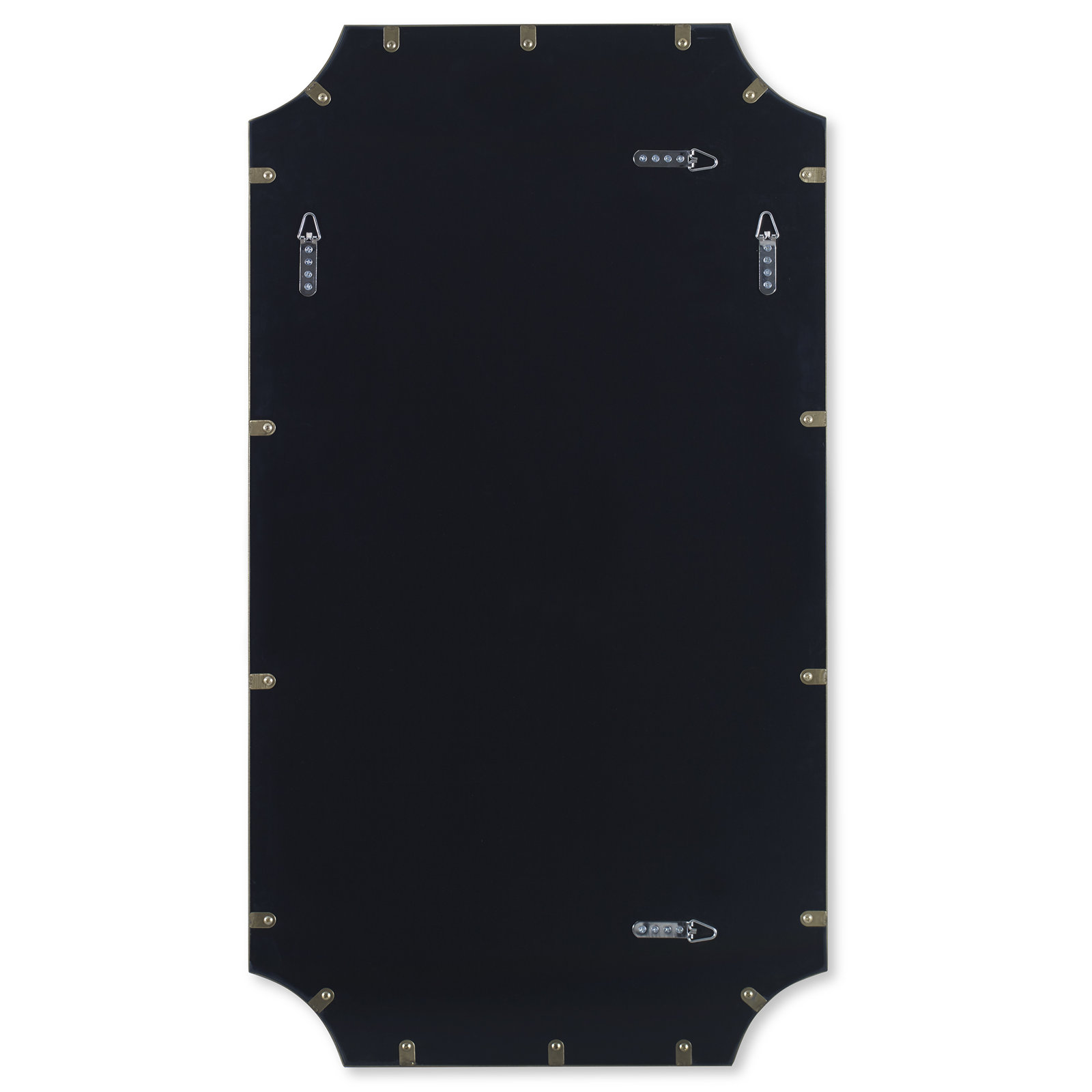 Letellier Accent Mirror, Brass, 40.25” H x 22.25” W
