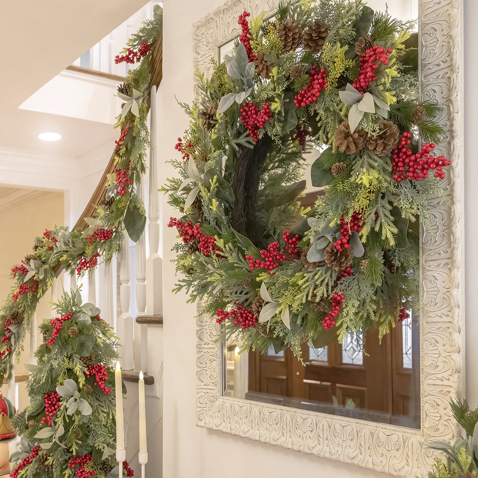 9' Berries and Greenery Garland