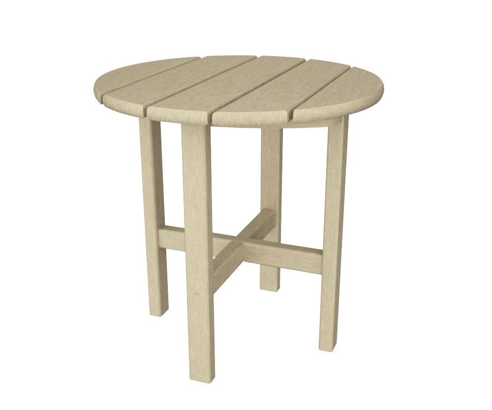 POLYWOOD® Tables 18" Patio Side Table, Sand
