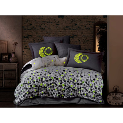Massasoit Cotton No Pattern Duvet Cover Set with Pillowcases