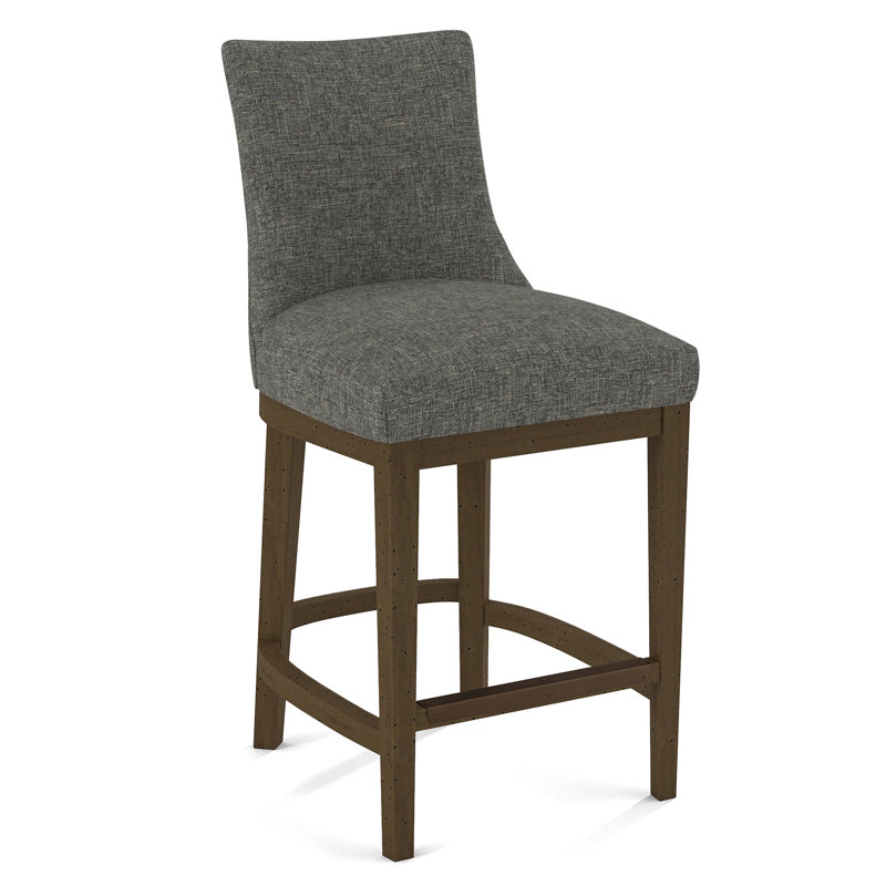 Upholstered Stool, 61536-78, Pecan