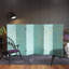Wiens Turquoise Art Canvas Folding Screen-1388267309