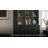 Amara 79 Inch Large Storage Display Cabinet In Black Oak