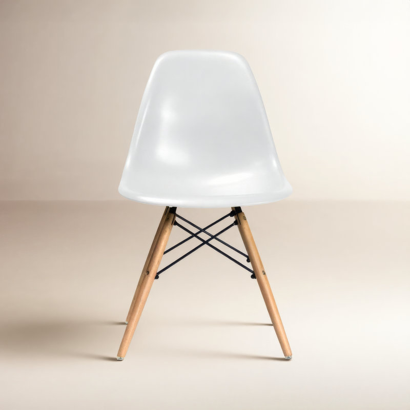 Jordan 16.5'' H Side Chair, Natural, White