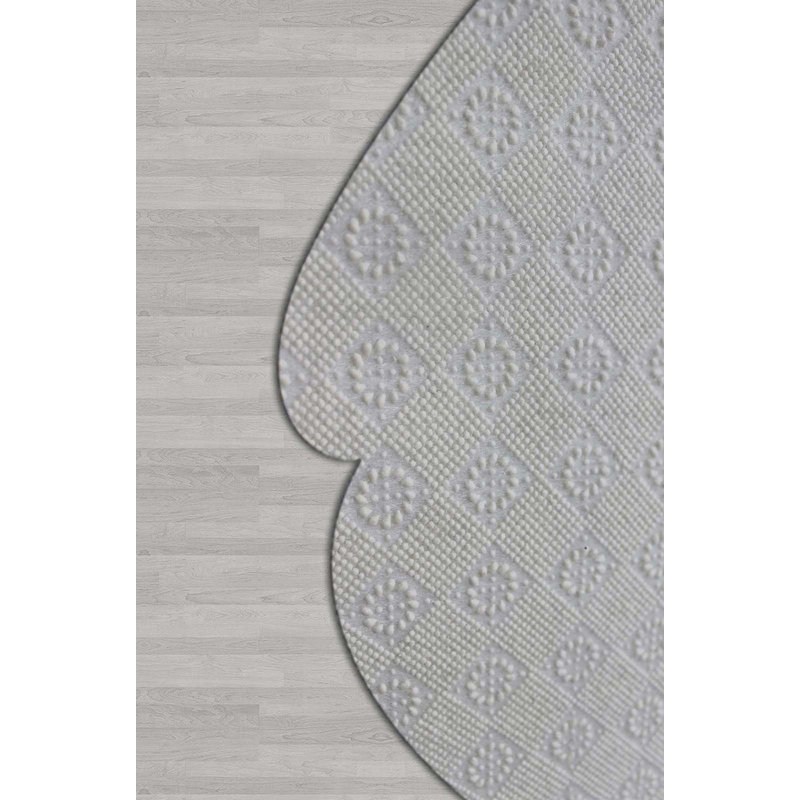 Durable Woven Carpet (50 x 80 cm / 1.6 x 2.6 ft), 100% Polyester, 0.3 in Pile Height | Antibacterial, Non-Slip Underside, Machine Washable | 3D Digital Printing, Perfect for Living Room & Bedroom Decor