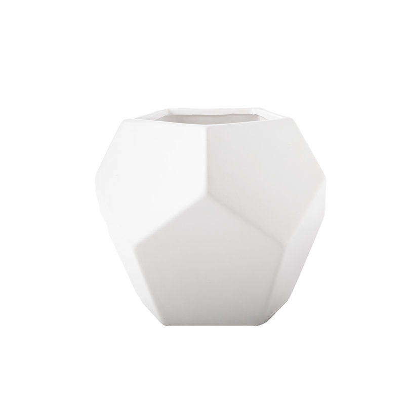 Urban Trends Collection Ceramic Pot Planter, 8" H x 10" W x 10" D