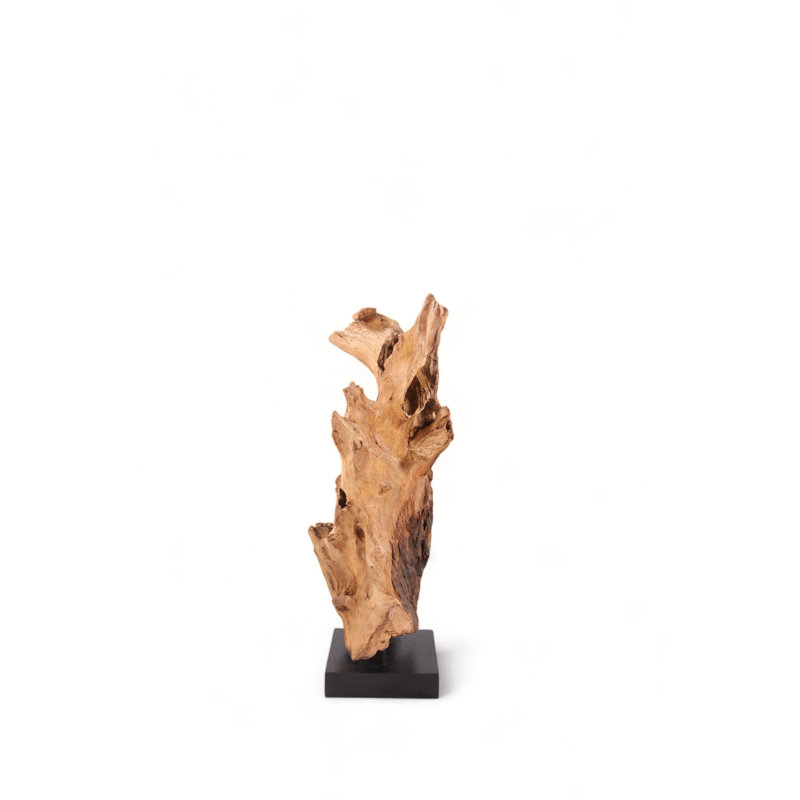 47" Inch Tall Organic Teak Natural Sculpture