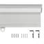Rideau roulant occultant gris sans cordon-92282198