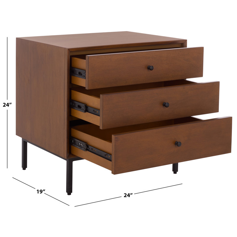 Table de chevet 3 tiroirs Trever