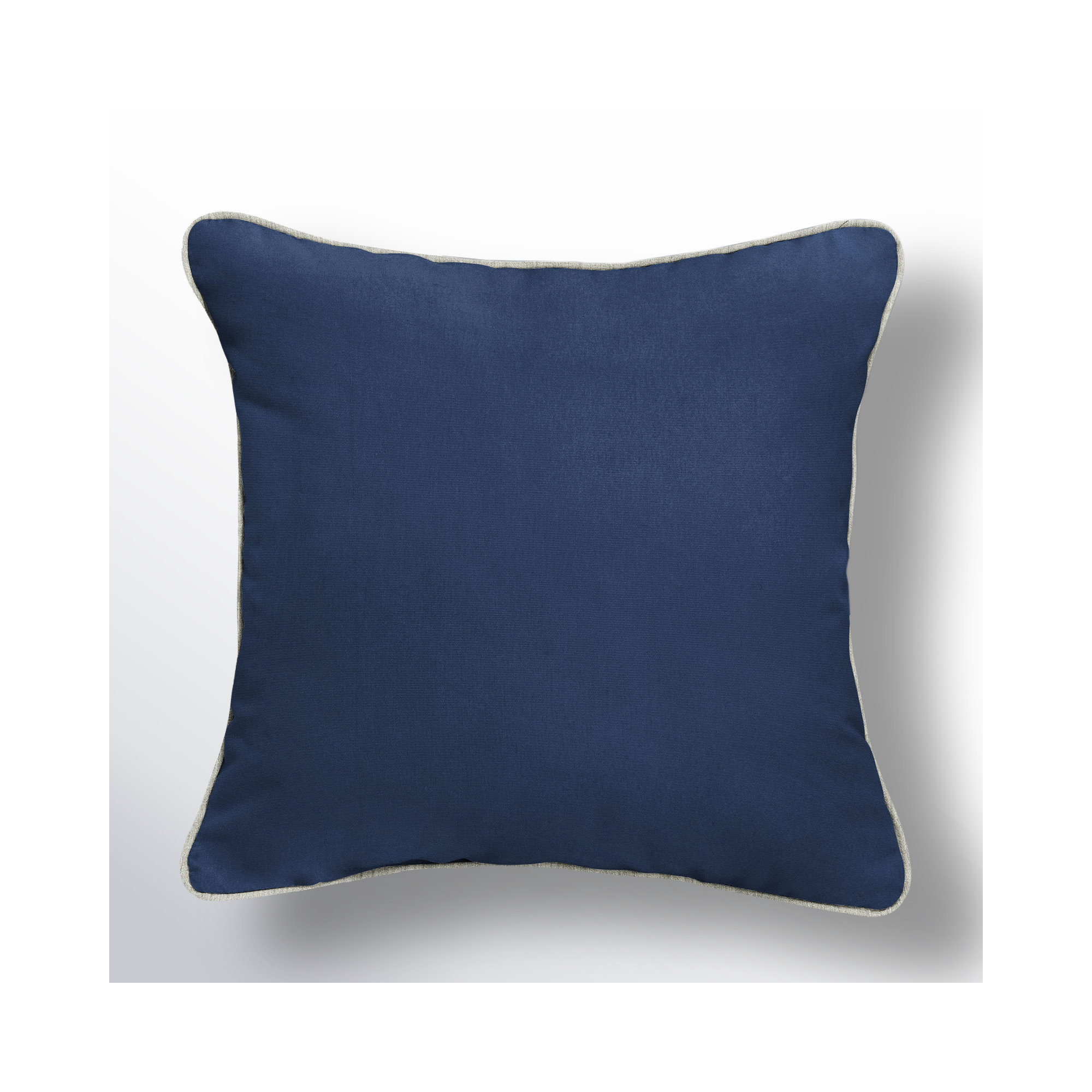 Estrada Indoor/Outdoor Throw Pillow, Navy, 18" x 18"