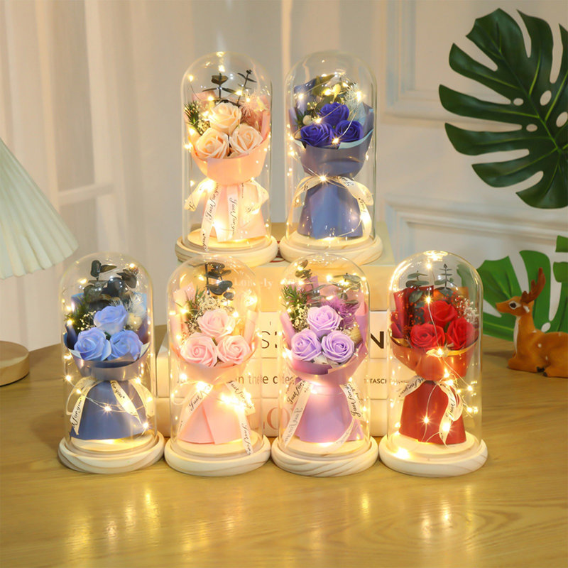 Mini-lampe d'ambiance pour la maison, Rose Gold,Blue,Pink,Dark Blue,Purple,Red