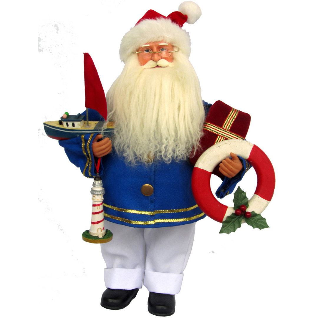 Coastal Santa Figurine The Holiday Aisle®