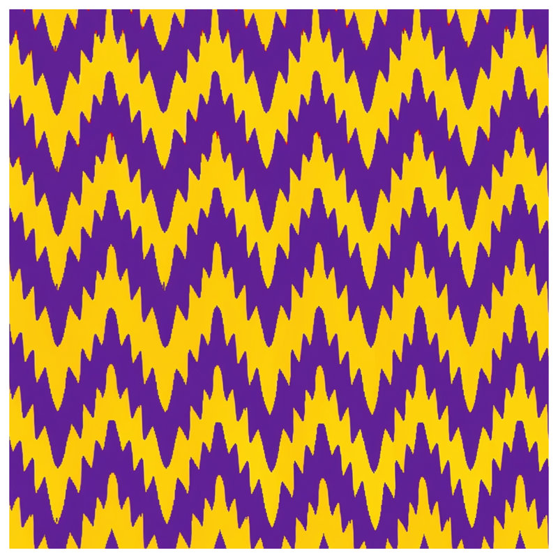 Rideaux de douche mauve à chevrons jaunes très longs, L 70 po x H 72 po