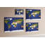 Wall Mounted cork board with print decorative wall notice boards decorative bulletin board ideas Big world map