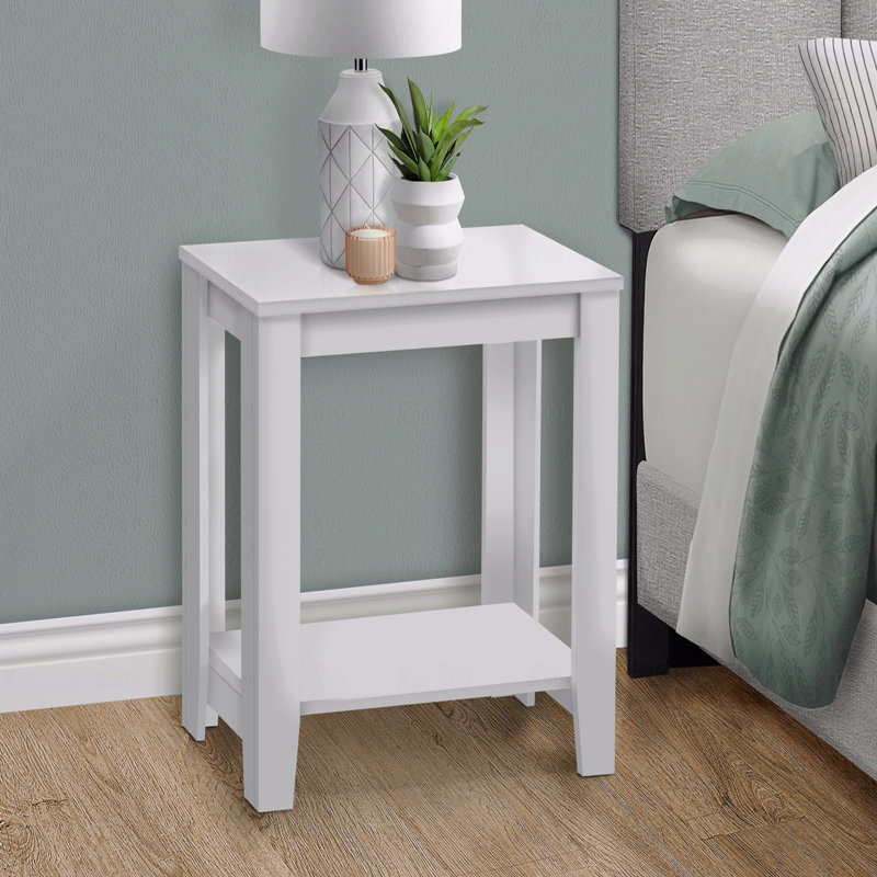 Table d'appoint, table d'appoint, table de bout, table de chevet, lampe, stratifié, transitionnel