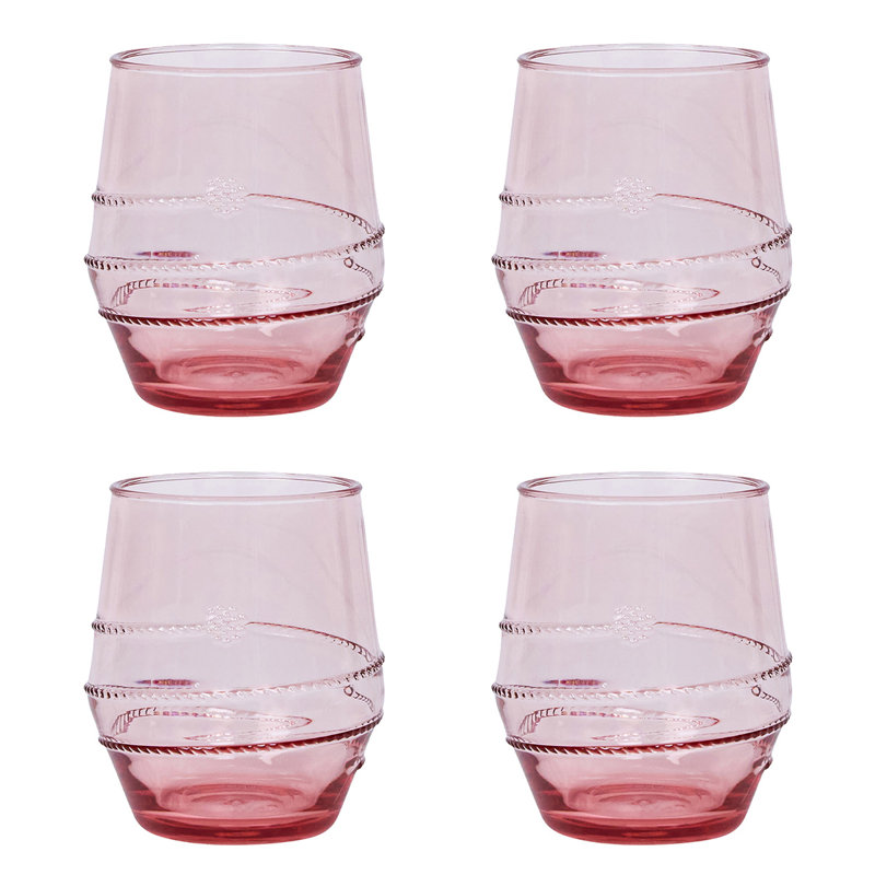 Amalia Acrylic Small Tumbler, Coral, 13.5 Oz.