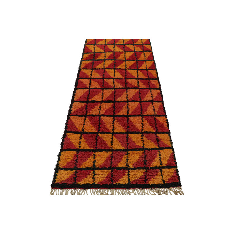 Hand Knotted Wool Geometric Area Rug