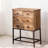 Retro Walnut Solid Wood Accent Cabinet