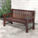 Solid Wood Eucalyptus Outdoor Bench