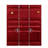Cargo Red Finish Full/Full Bunk Bed